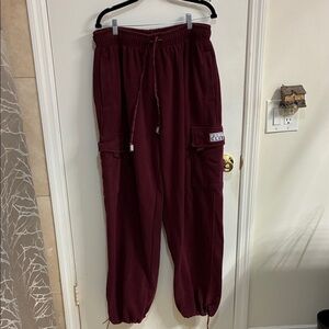 Pro Club Men's Burgundy Joggers in Sz 3XL